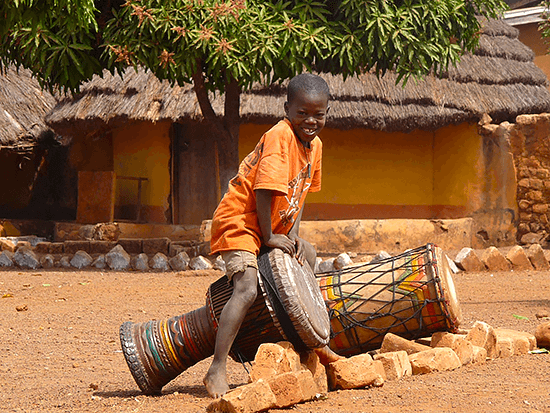 Young-djembe-player Young djembe player